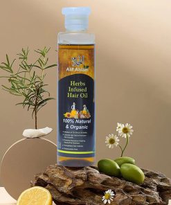 Alif Ahlam Herbs Infused Hair Oil | Natural Herbal Hair Growth Oil For Strong, Shiny, And Healthy Hair | Nourishing Scalp Treatment